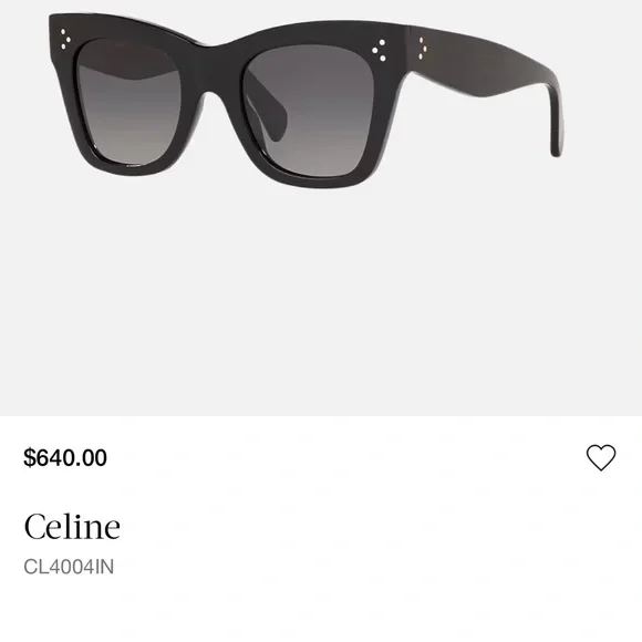 Celine Oversized Black  Sunglasses - Picture 11 of 11
